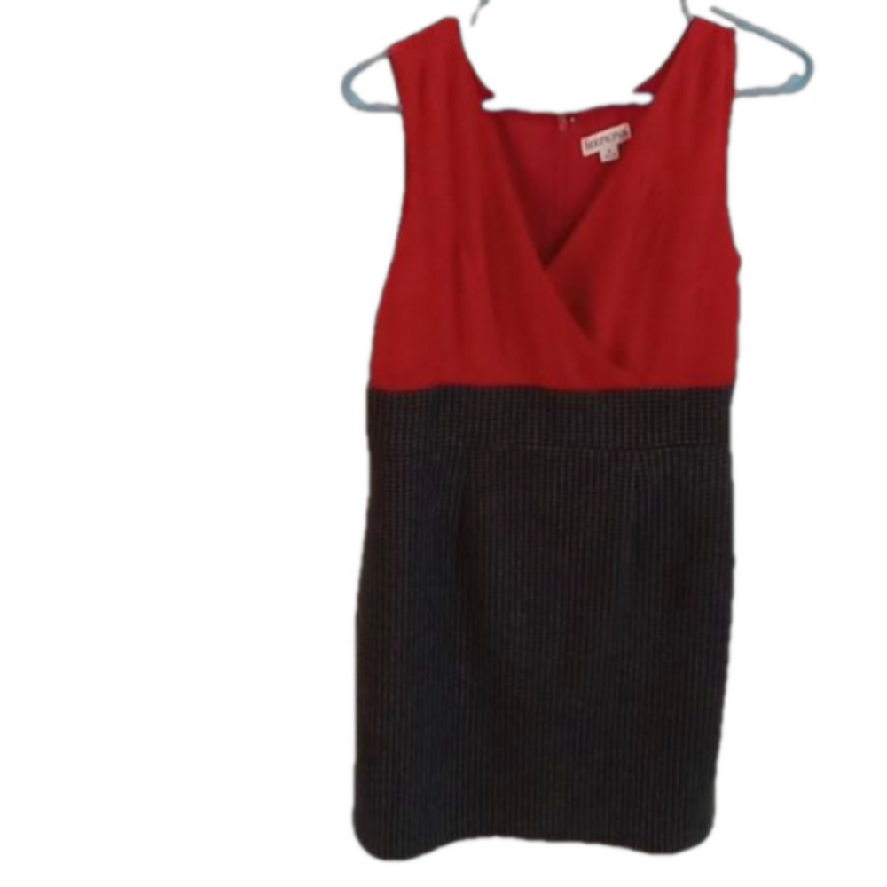 (86)   Merona, red & black plaid dress